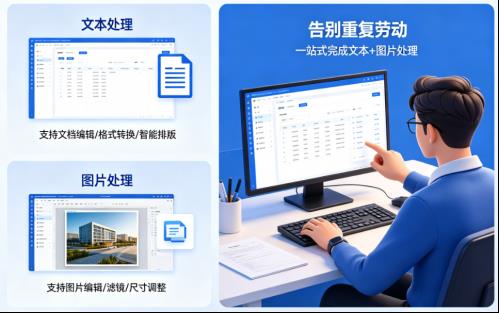 打工人必备：如何用一款软件同时处理文本和图片，告别重复劳动？