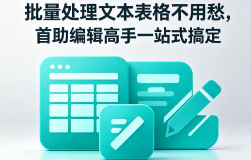 批量处理文本表格不再愁，这个一站式工具让办公效率飙升