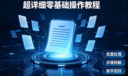 让文字自动“排队”：零基础玩转文本批量合并，省下时间喝咖啡