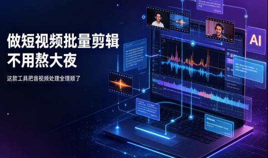 还在为剪视频熬大夜？这个工具一键搞定批量处理，效率直接起飞！