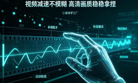别再暴力剪辑了！用“媒体梦工厂”做慢放，画质清晰到毛孔可见