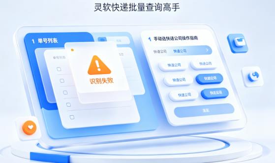 别再傻等自动识别！快递单号查不到？教你一招手动选公司，秒出物流