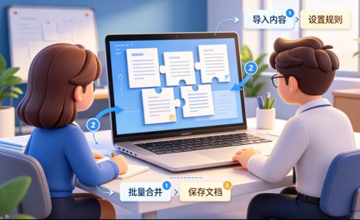 职场人必看：这份「首助编辑高手」文本批量合并操作指南，让你准点下班